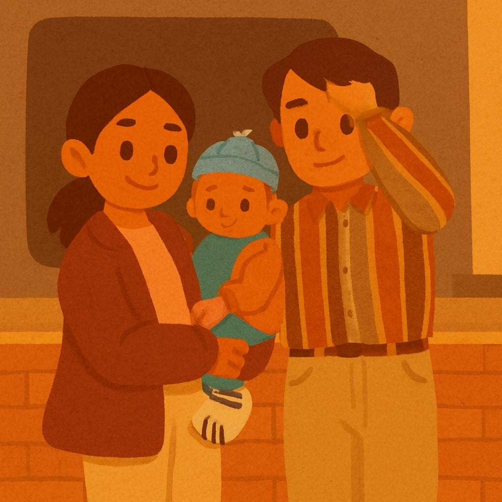 The Berato family shopping together at ThreeRoots